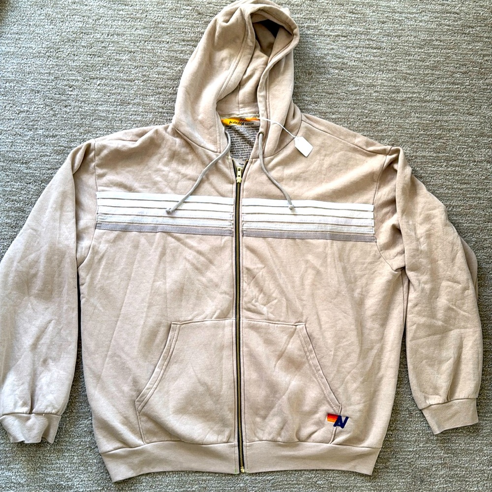 ⭐️NEW⭐️ Aviator Nation Five Stripe Zip up Hoodie
